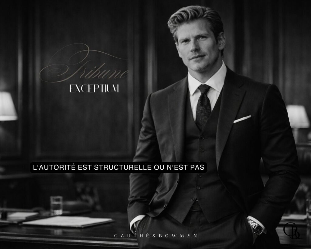 EXCEPTIUM. Autorité structurelle. GAUTHÉ&BOWMAN. PARIS