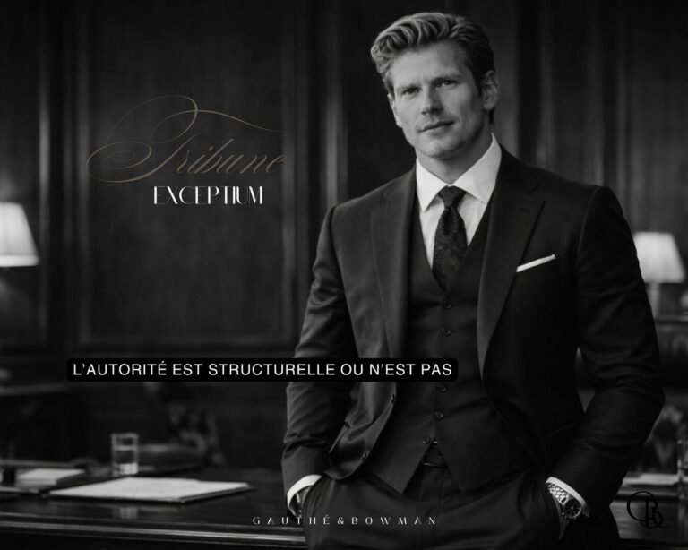 EXCEPTIUM. Autorité structurelle. GAUTHÉ&BOWMAN. PARIS