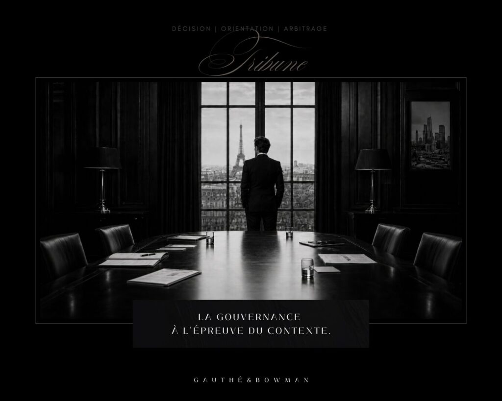 EXCEPTIUM. Gouvernance. GAUTHÉ&BOWMAN. PARIS